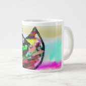 世界に光をもたらすイエス様 ジャンボコーヒーマグカップ (正面右)