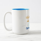 世界に向けて! ツートーンマグカップ (左)