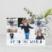 世界に向けて | Hanukkahフォトコラージュカード シーズンカード (スタンド正面)