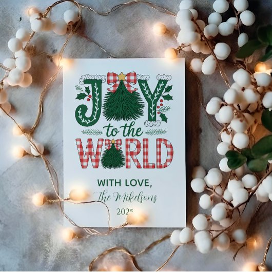 世界に喜びのクリスマス シーズンカード