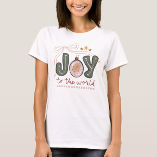 世界に喜びのクリスマスTシャツ Tシャツ
