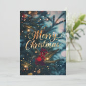 世界に喜びをクリスチャン クリスマスカード (スタンド正面)