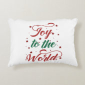 世界に喜びを与える アクセントクッション (正面)