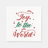 世界に喜びを与える スタンダードカクテルナプキン (正面)