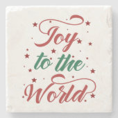 世界に喜びを与える ストーンコースター (正面)