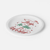 世界に喜びを与える ペーパープレート (アングル)