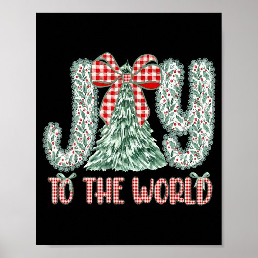 世界に喜びを イエス キリスト教 クリスマス Xmas トリ ポスター (正面)