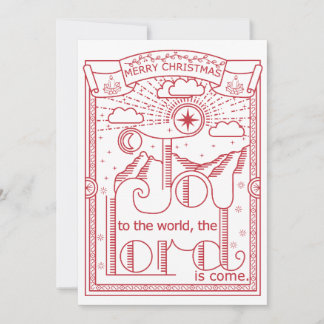 世界に喜びを キリストの降誕祭 アドベント 招待状