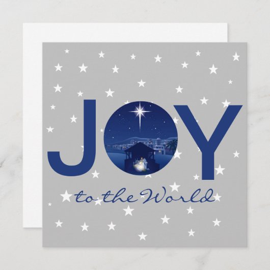 世界に喜びを キリストの降誕 シーズンカード (正面/裏面)