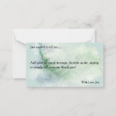 世界に喜びを キリストの降誕 ノートカード (裏面)