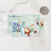 世界に喜びを キリストの降誕 ノートカード (正面/裏面インサイチュ)