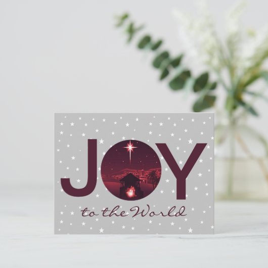 世界に喜びを キリストの降誕 ポストカード (スタンド正面)