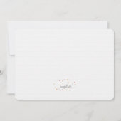 世界に喜びを キリスト誕生写真お知らせ 招待状 (裏面)