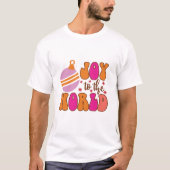 世界に喜びを - クリスマス Tシャツ (正面)