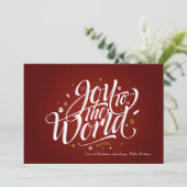 『世界に喜びを』ホリデーカード シーズンカード (スタンド正面)