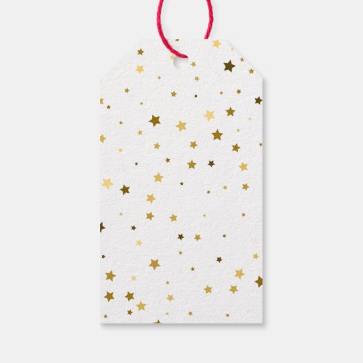 世界に喜びを ホリデーレッド＆グリーン クリスマス ギフトタグ (裏面)