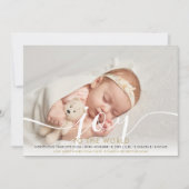 世界に喜びを ホリデー ニューベビー 4枚写真カード シーズンカード (正面)