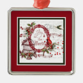 世界に喜びを メタル オーナメント (正面)