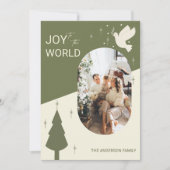 『世界に喜びを』宗教的な祝祭用写真カード シーズンカード (正面)