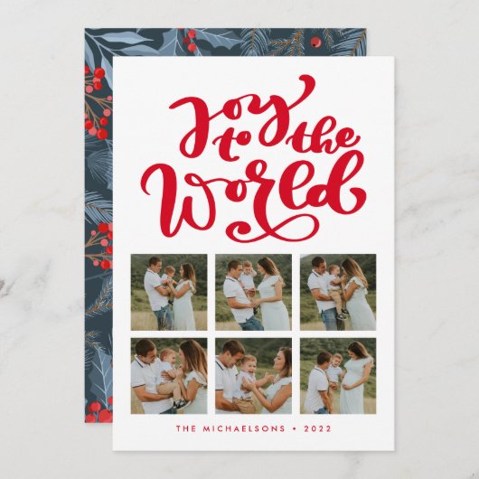 世界に喜ぶ写真コラージュを追加 (正面/裏面)