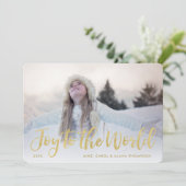 世界に対する喜び |モダン金ゴールド1写真 シーズンカード (スタンド正面)