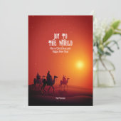 世界に対する喜び | Three Wise Men Greeting カード (スタンド正面)