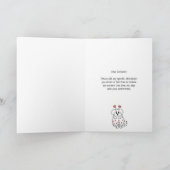 世界に愛を広めよう バレンタインフォールド カード (内部)