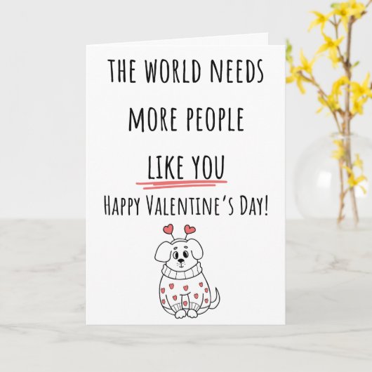 世界に愛を広めよう バレンタインフォールド カード (黄色い花)