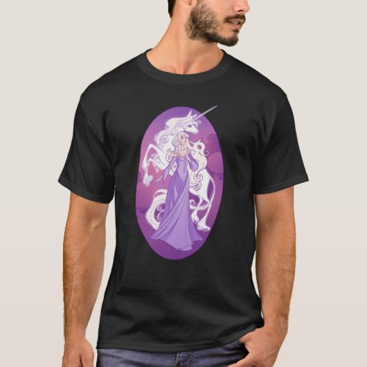 世界に最後のユニコーンの友達 Tシャツ (正面)