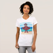 世界に笑顔をもたらす面白いTシャツ Tシャツ (正面フル)