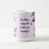 世界に美しい紫のフローラ|過去記事 コーヒーマグカップ (中央)