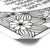 世界に色を付け鮮やかる:ポジティブな色合い ポスター (角)