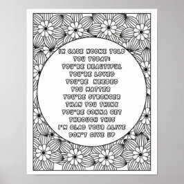 世界に色を付け鮮やかる:ポジティブな色合い ポスター