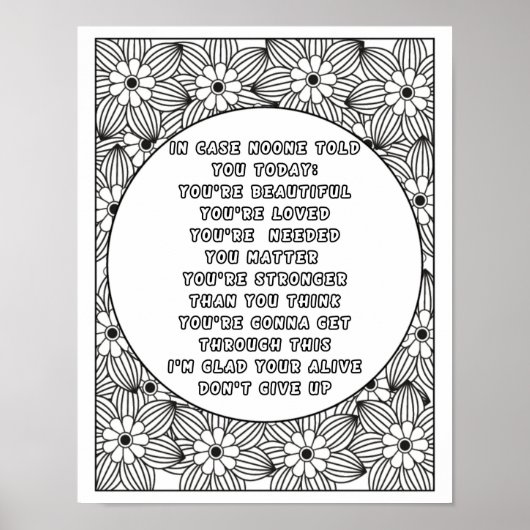 世界に色を付け鮮やかる:ポジティブな色合い ポスター (正面)