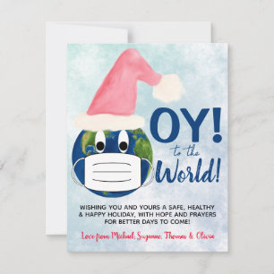 世界にOY！ ユニークなパンデミッククリスマス・ハヌカのカード シーズンカード