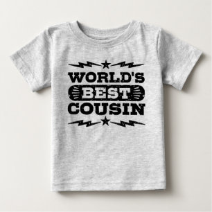 世界のいとこ最高のこ ベビーTシャツ