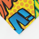 世界のいとこ最高ののレトロおもしろい漫画本 フリースブランケット (角)