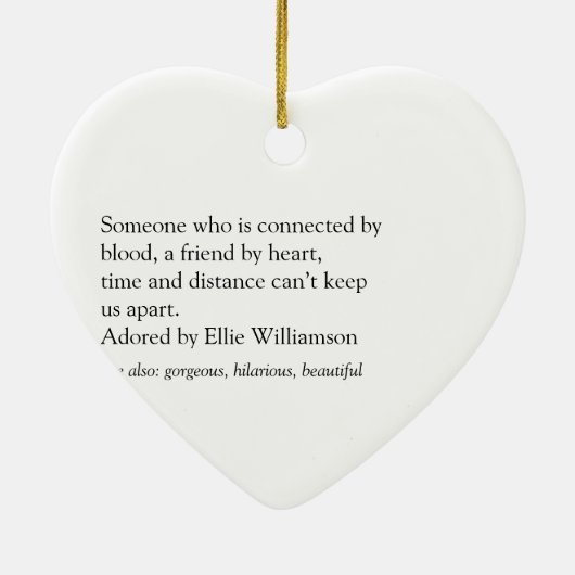 世界のいとこ最高のの定義おもしろい セラミックオーナメント (裏面)