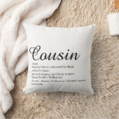 世界のいとこ最高のの定義スクリプト クッション (ブランケット)