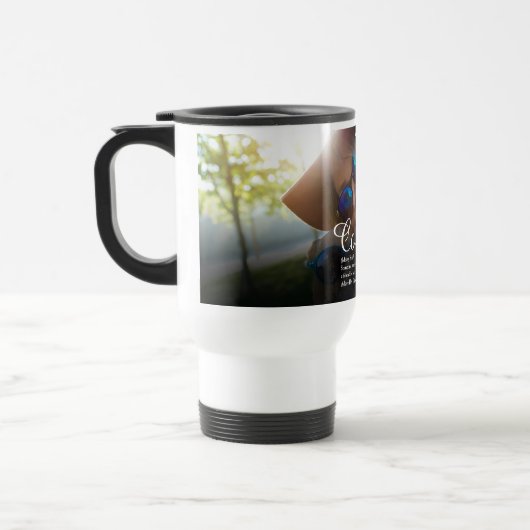 世界のいとこ最高のの定義写真 トラベルマグ (左)