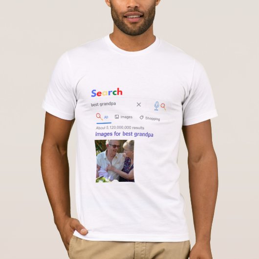 世界のおじいさ最高のんはこんな感じ Tシャツ (正面)