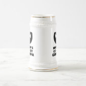 世界のおじいちゃんクールビールスタインマグのプレゼント ビールジョッキ (中央)