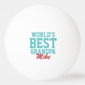 世界のおじいちゃん最高ののクリスマスフォト 卓球ボール (正面)