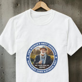 世界のおじいちゃん最高のの写真モダンカスタム。 Tシャツ
