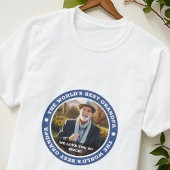 世界のおじいちゃん最高のの写真モダンカスタム。 Tシャツ