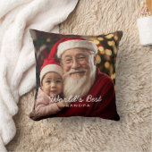 世界のおじいちゃん最高のの写真 クッション (ブランケット)