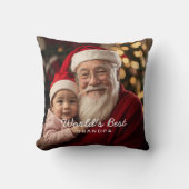 世界のおじいちゃん最高のの写真 クッション (正面)