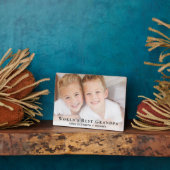 世界のおじいちゃん最高のの写真 フォトプラーク (側面)