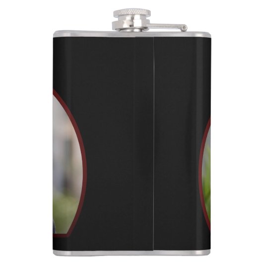 世界のおじいちゃん最高のパパ父の写真をパーソナライズ フラスク (裏面)