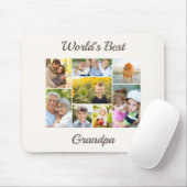 世界のおじいちゃん最高の写真コラージュ マウスパッド (マウス)